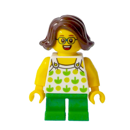 LEGO Minifigure - Child Girl, Halter Top with Green Apples (2019) [CITY]