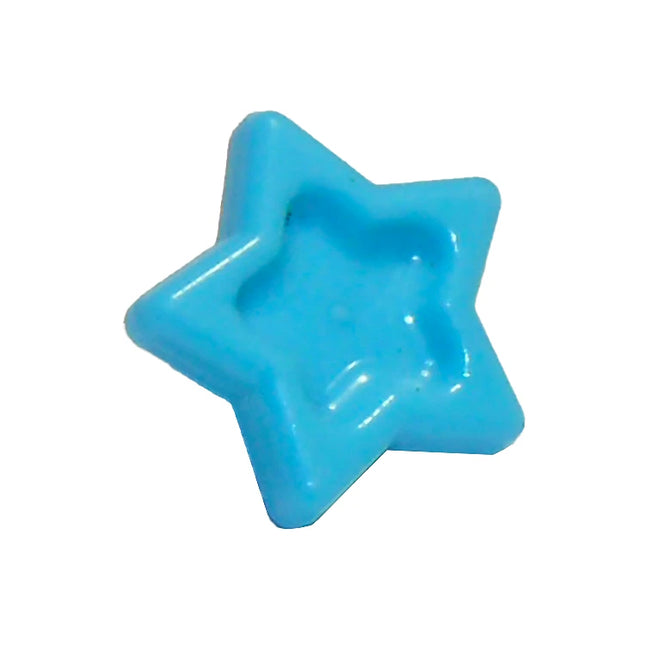LEGO Minifigure Accessory - Hair Decoration, Star with Small Pin, Friends, Medium Azure [93080f]