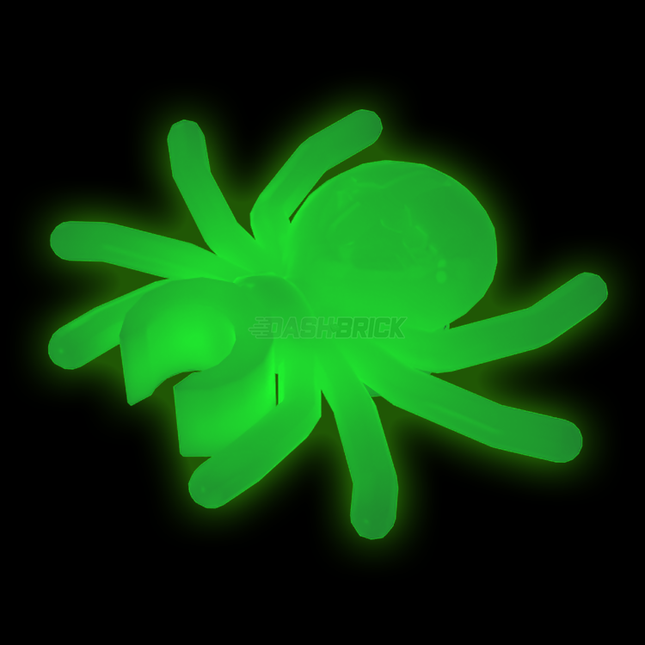 LEGO Minifigure Animal - Spider with Round Abdomen and Clip, Glow in the Dark [30238]