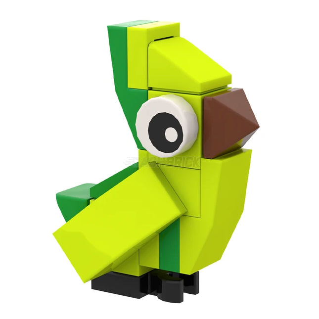 LEGO "Brick Bird" Green Parrot [MiniMOC]
