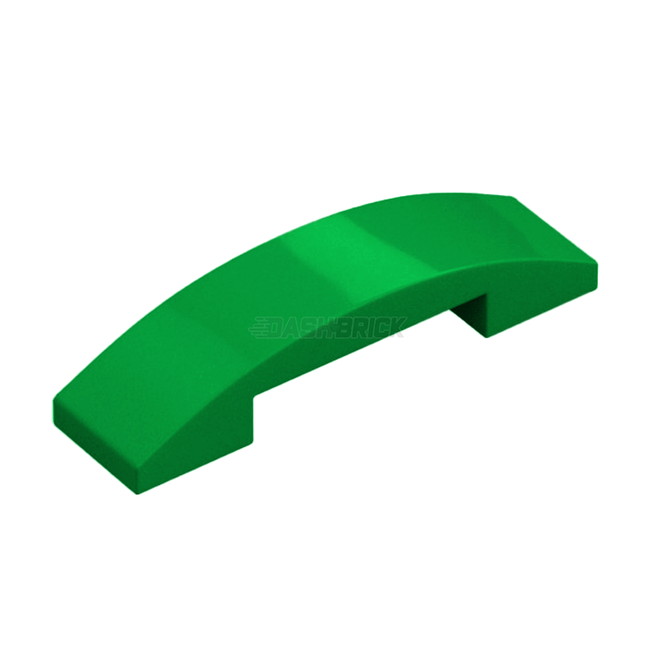 LEGO Slope, Curved 4 x 1 x 2/3 Double, Green [93273] 6021539