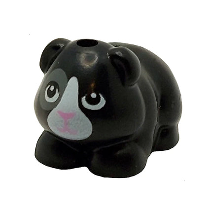 LEGO Minifigure Animal - Guinea Pig, "Lucky", Black [6907pb02] 6519645