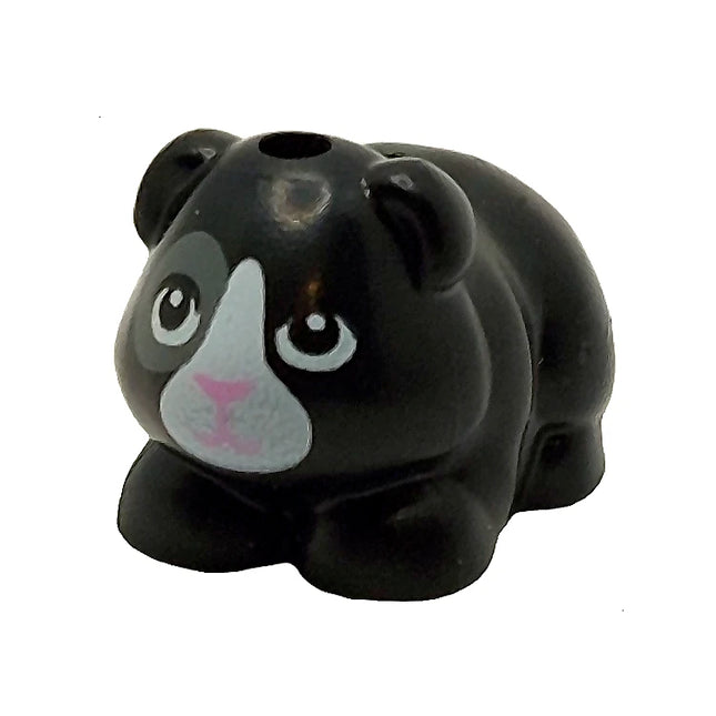 LEGO Minifigure Animal - Guinea Pig, "Lucky", Black [6907pb02] 6519645