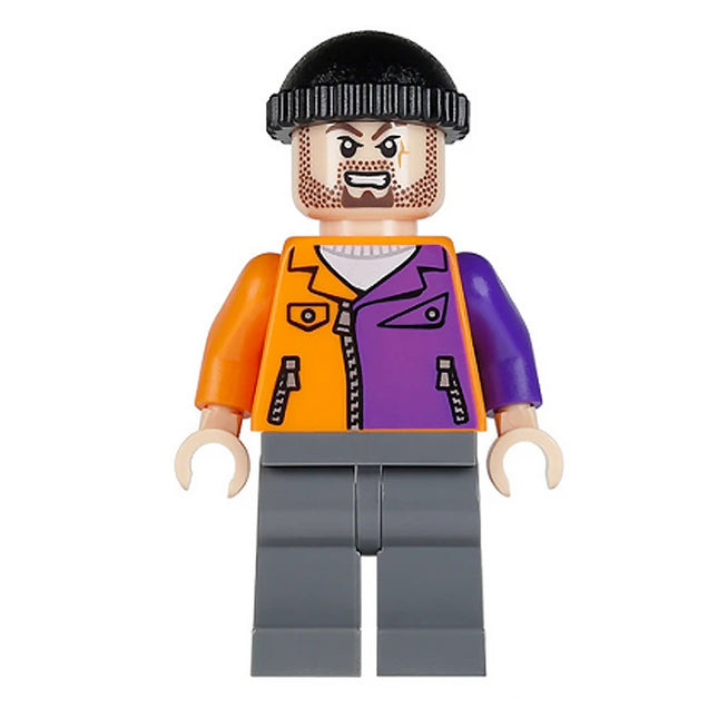 LEGO Minifigure - Two-Face's Henchman, Orange and Purple - Beard, Batman II (2012) [DC Comics] sh0021