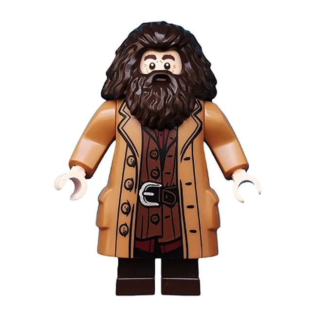 LEGO Minifigure - Rubeus Hagrid, Medium Nougat Topcoat (2019 Edition) [HARRY POTTER]