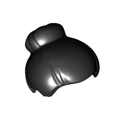 LEGO Minifigure Part - Hair Top Knot Bun, Black [93217]