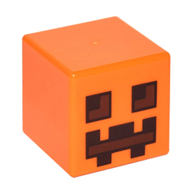 LEGO Minifigure Part - Minecraft Pumpkin Jack O' Lantern, Head, Snow Golem [19729pb001] 6546772