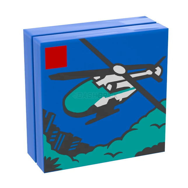 LEGO Minifigure Accessory - Tile, LEGO® City Set 60405 Emergency Rescue Helicopter Box Art [3068pb2475]