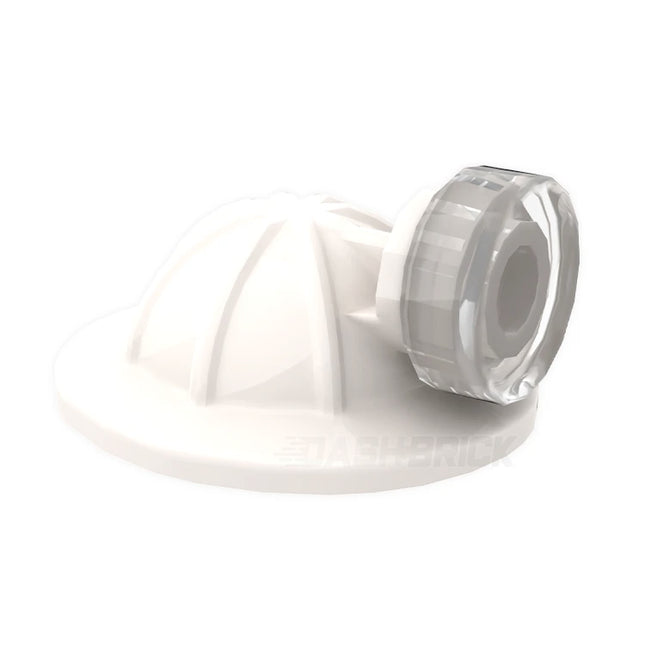 LEGO Minifigure Part - Hat, Helmet, Hard Hat, Mining, Light, White [98289] 6349970