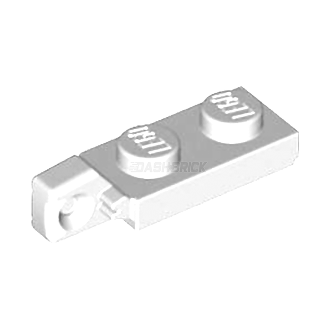 LEGO Hinge Plate 1 x 2 Locking with 1 Finger on End without Bottom Groove, White [44301b] 6266219
