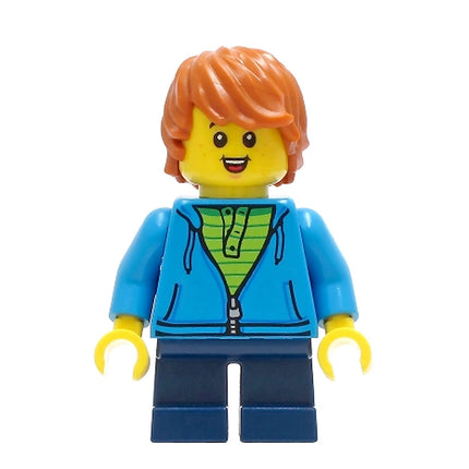 LEGO Minifigure - Child - Boy, Hoodie, Tousled Hair, Freckles, Smile (2021) [CITY] cty1271
