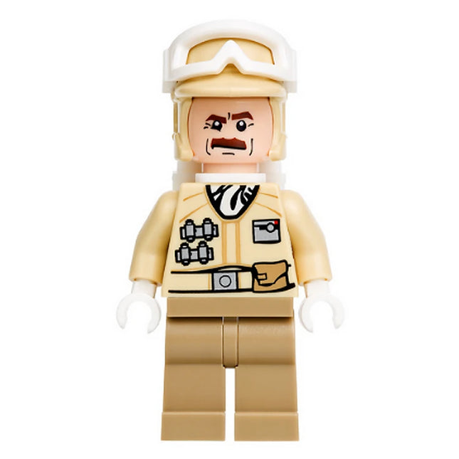 LEGO Minifigure - Hoth Rebel Trooper Tan Uniform (Moustache) (2012) [STAR WARS]