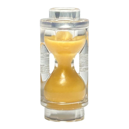 LEGO Minifigure Accessory - Hourglass with Molded Pearl Gold Sand Pattern [23945pb03]