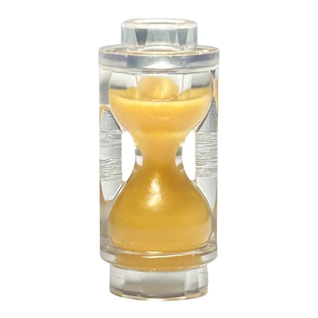 LEGO Minifigure Accessory - Hourglass with Molded Pearl Gold Sand Pattern [23945pb03]