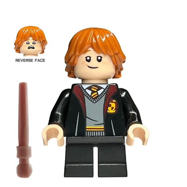 LEGO Minifigure - Ron Weasley - Gryffindor Robe, Sweater, Shirt and Tie (2021) [HARRY POTTER]