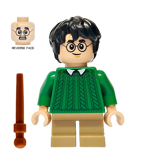 LEGO Minifigure - Harry Potter - Green Sweater, Dark Tan Short Legs [HARRY POTTER]