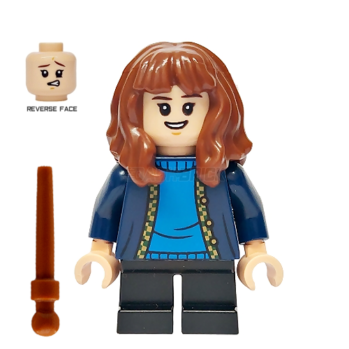LEGO Minifigure - Hermione Granger - Dark Blue Cardigan, Black Short Legs [HARRY POTTER]