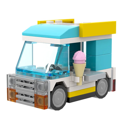 LEGO "Pint-Sized Treat Cruiser" - Mini Ice-Cream Truck, Medium Azure [MiniMOC]