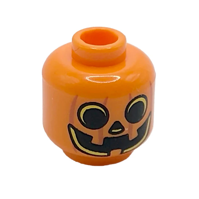 LEGO Pumpkin Jack O' Lantern, Yellow Eyes and Mouth, Orange [3626pb2485] 3626cpb2485, 88475cpb2485
