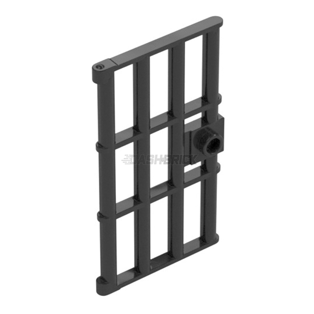 LEGO Door 1 x 4 x 6 Barred (Jail/Prison), Stud Handle, Dark Pearl Grey [60621] 6037634