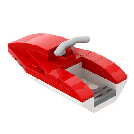 LEGO "Jetski" - Beach Watercraft, Red [MiniMOC]