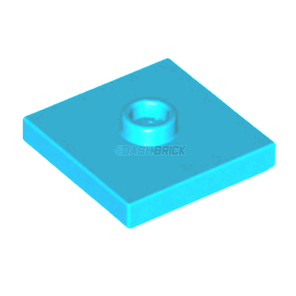 LEGO Plate, Modified 2 x 2, 1 Stud in Center, Medium Azure [87580] 6126090