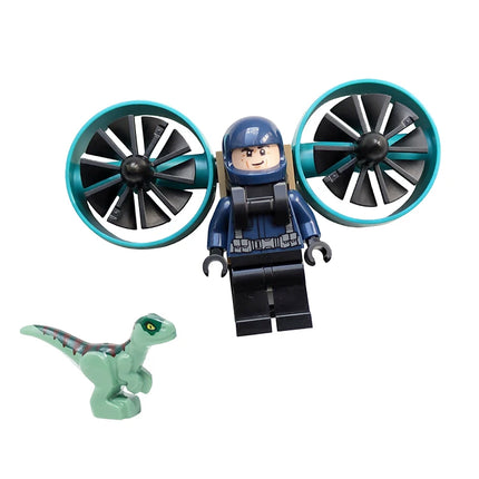 LEGO® Jurassic World: Ranger with Helipack and Baby Raptor (2023) [122505]