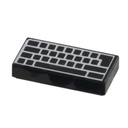 LEGO Minifigure Accessory - Computer Keyboard, Black [3069bpb0856]