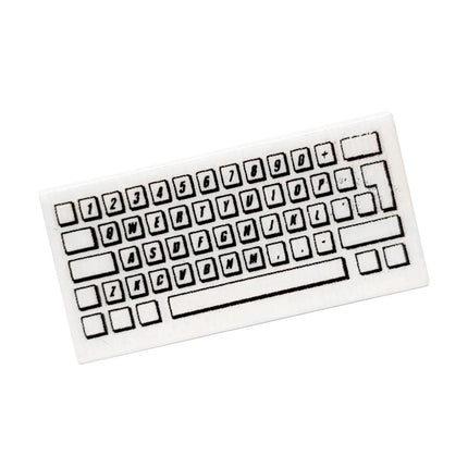 LEGO Minifigure Accessory - Keyboard (1 x 2 Tile) [3069bpb030]