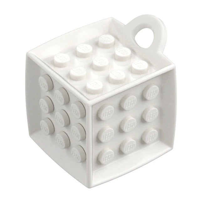 LEGO Bag Tag Cube with 3 x 3 Studs on All Sides, Keychain, White [69182] 6326660