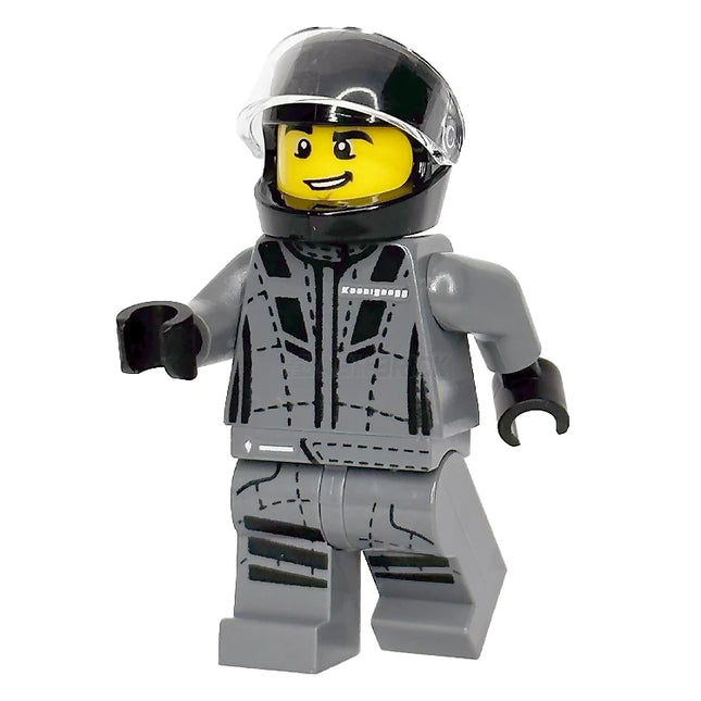 LEGO Minifigure - Koenigsegg Jesko Driver (2021) [SPEED CHAMPIONS] sc094