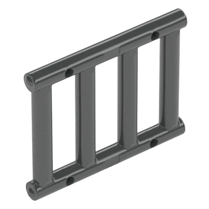 LEGO Bar 1 x 4 x 3 Grille with End Protrusions, Ladder, Dark Grey [62113] 4521886