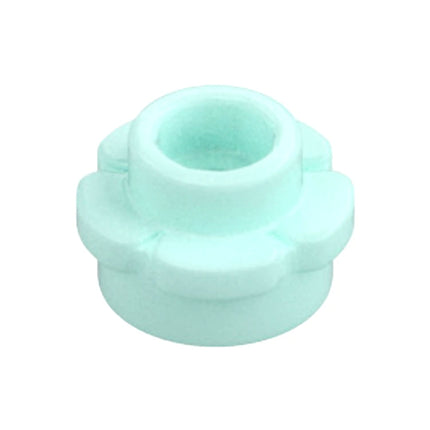 LEGO Plate, Round 1 x 1 with Flower Edge (5 Petals), Light Aqua [24866] 6251854