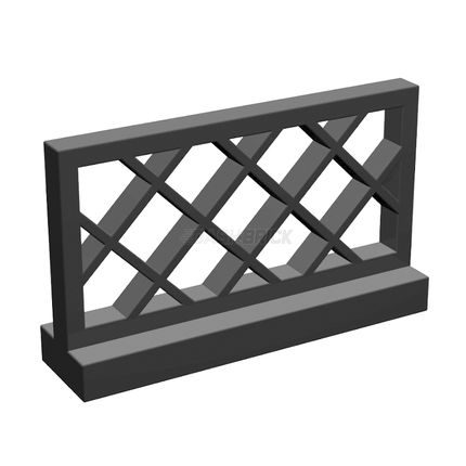 LEGO Fence 1 x 4 x 2 Lattice, Dark Grey [3185]