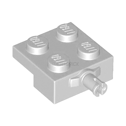 LEGO Plate, Modified 2 x 2 with Wheel Holder, Axle, Light Grey [4488] 6018081