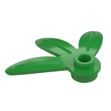 LEGO Plant Plate, Round 1 x 1 with 3 Thin Leaves, Bright Green [7264] 6549013