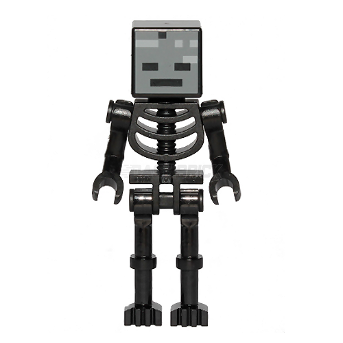 LEGO Minifigure - Minecraft Wither, Black Head, Bent Arms [MINECRAFT ...