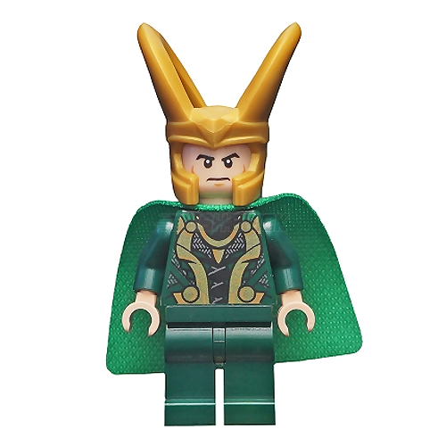 LEGO Minifigure - Loki - Green Cape, Dark Green Legs [MARVEL]