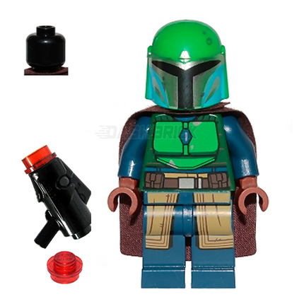 LEGO Minifigure - Mandalorian Tribe Warrior - Dark Blue/Green [STAR WARS]