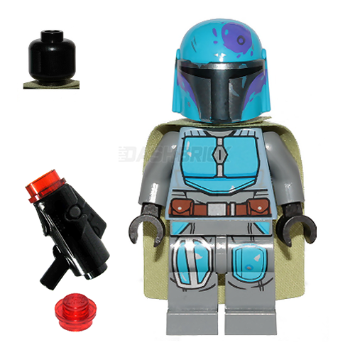 LEGO Minifigure Mandalorian Tribe Warrior Olive/Azure (2020