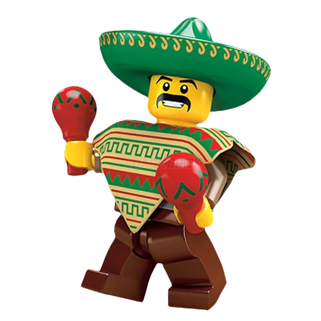 LEGO Collectable Minifigures - Mariachi / Maraca Man (1 of 16) [Series 2]