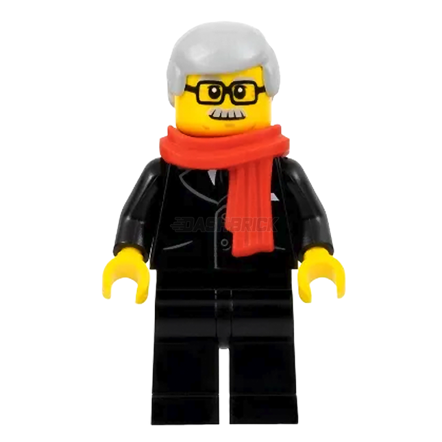 LEGO Minifigure - Mayor, Red Scarf, Black Suit