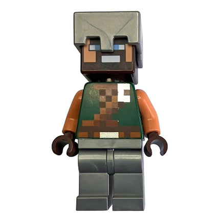 LEGO Minifigure - Hero - Dark Green Torso, Flat Silver Legs and Helmet (2025) [MINECRAFT]