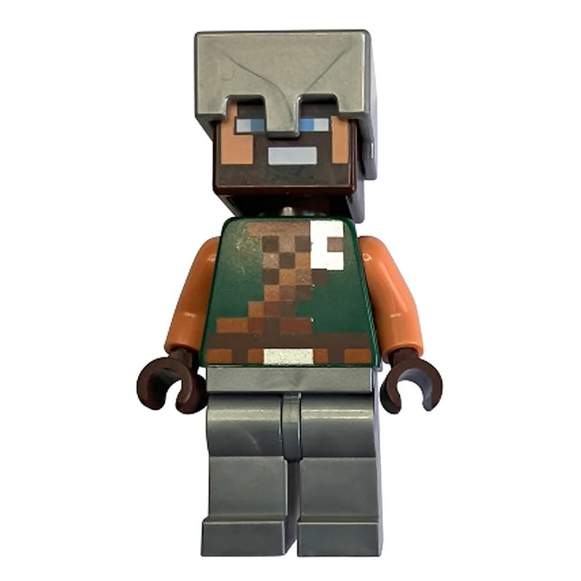 LEGO Minifigure - Hero - Dark Green Torso, Flat Silver Legs and Helmet (2025) [MINECRAFT]