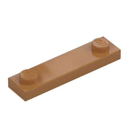 LEGO Plate, Modified 1 x 4, 2 Studs, Medium Nougat [92593] 6218363
