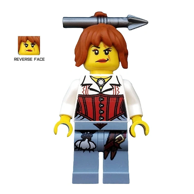LEGO Minifigure - "Ann Lee" Blouse with Necklace and Red Corset (2012) [Monster Fighters]