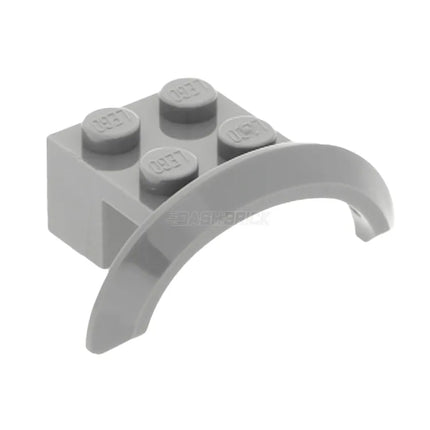 LEGO Vehicle, Mudguard 4 x 2 1/2 x 1 with Arch Round, Light Grey [98282] 6407751