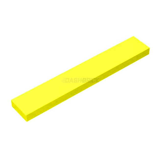 LEGO Tile 1 x 6, Neon Yellow [6636] 6381739