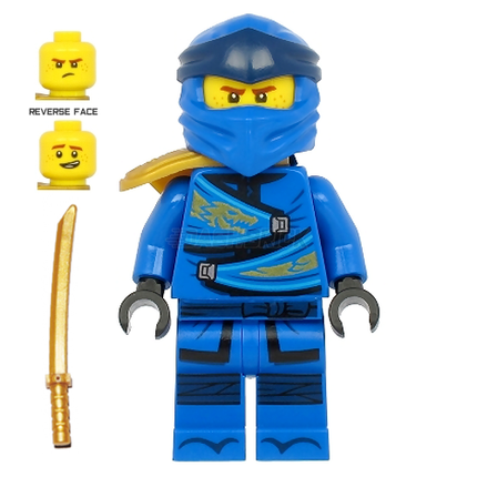 LEGO Minifigure - Jay, Legacy, Pearl Gold Shoulder Pad [NINJAGO]