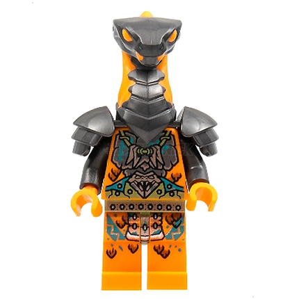 LEGO Minifigure - Boa Destructor - Breastplate Torso, Pearl Dark Gray Head, Shoulder Pads [NINJAGO]